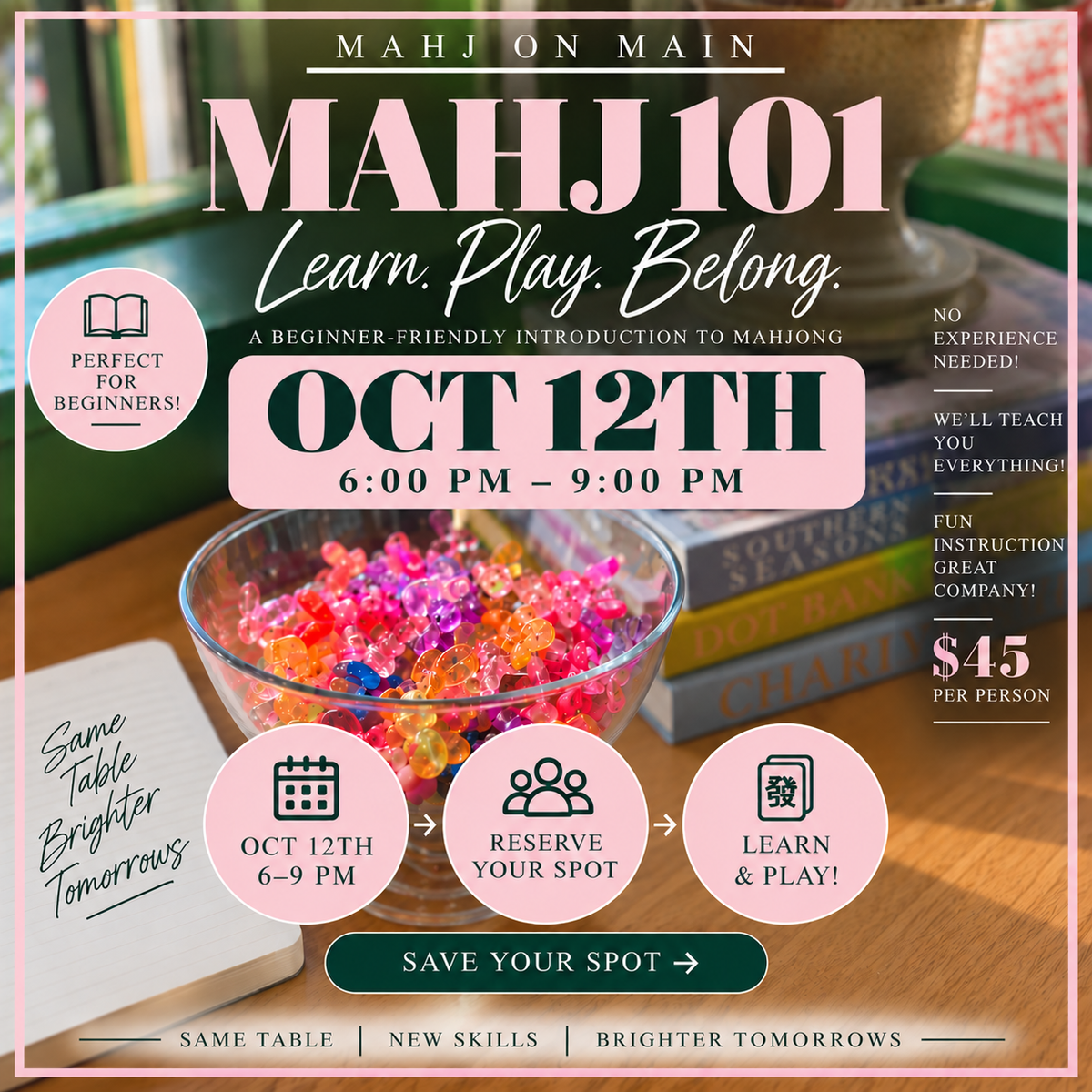 Mahj 101 ~ October 12, 2026